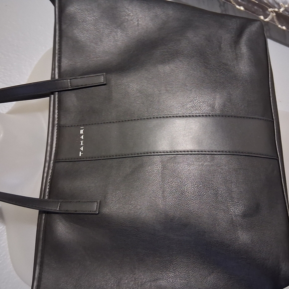 Black Textured Leather Backpack - Picture 11 of 15